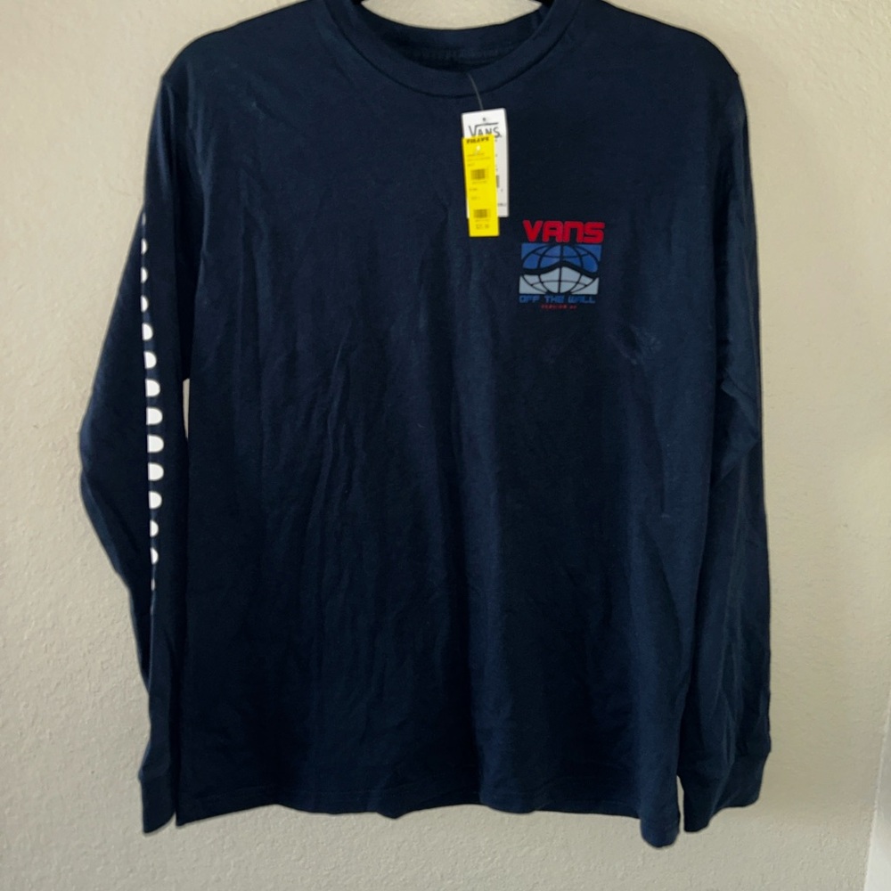 Vans Men's Navy Long Sleeve Shirt